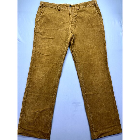Eddie Bauer Mens Straight Fit Specially Dyed Brown Corduroy Pants‎ Size 40 x 30 - Picture 1 of 16